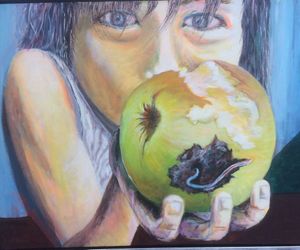 Pige med æble